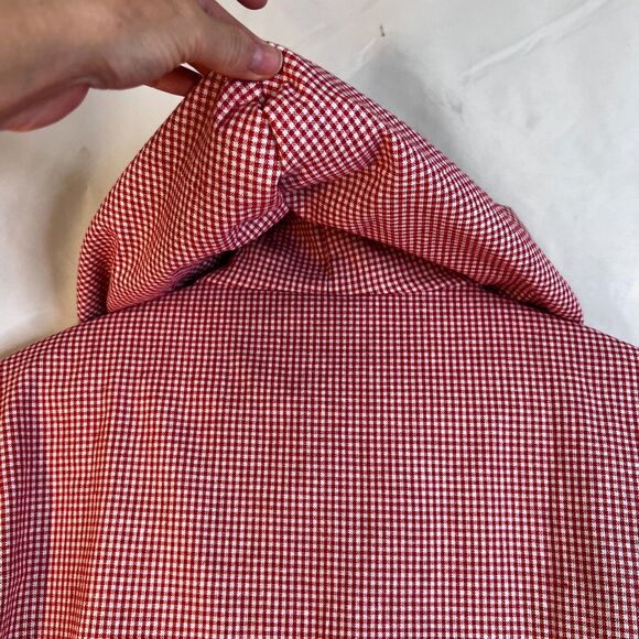 MissLook Gingham Plaid Hooded Faux Fur Lined Jacket Preppy Boho Size XL - Picture 4 of 14